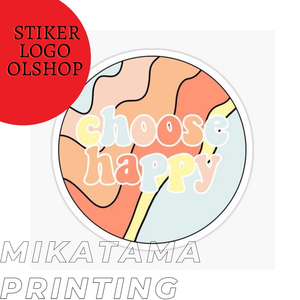 

Stiker Logo Olshop Custom |permeter|+ Cutting| Tanpa Laminasi