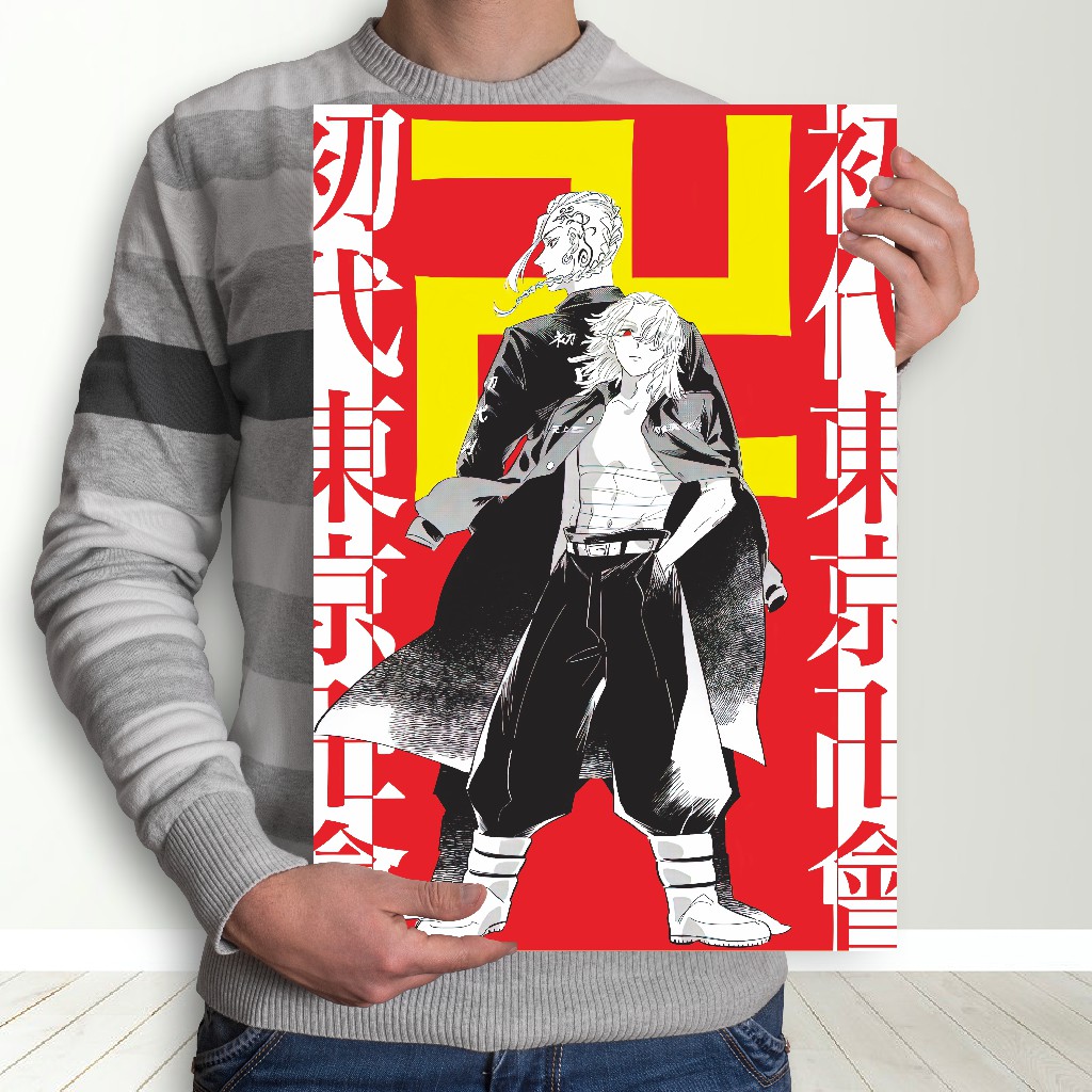 Poster Tokyo Revengers Anime - Size A3+ Takemichi Mikey Draken Baji Kazutora-10 Revengers