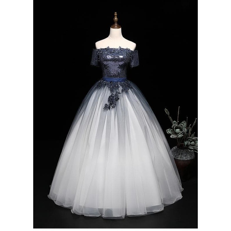 Gaun Pengantin 0291218 Hitam Merah Ungu Wedding Gown