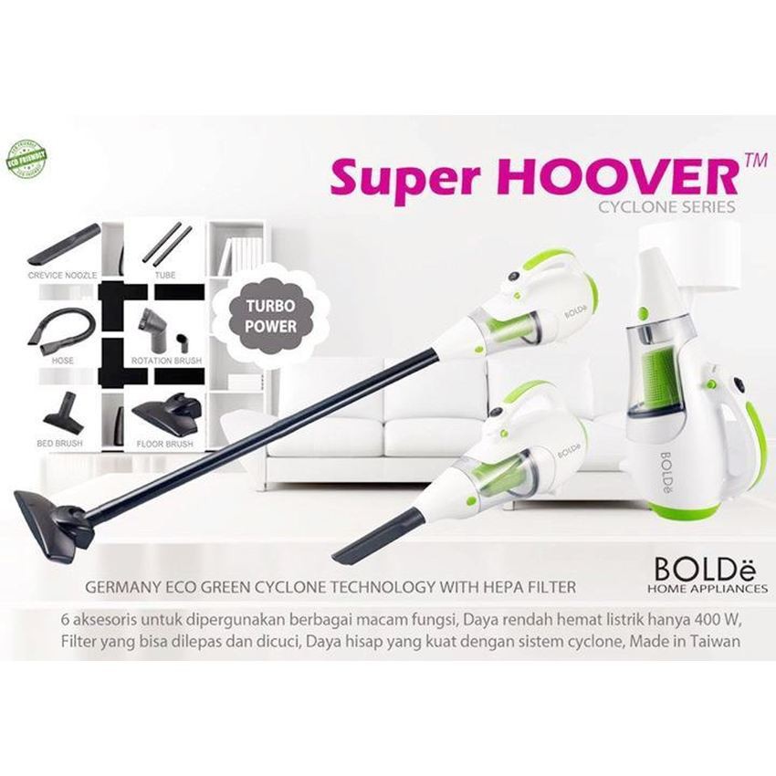 Bolde Turbo Hoover Vacuum Cleaner 110 with Elastic Hose - Random