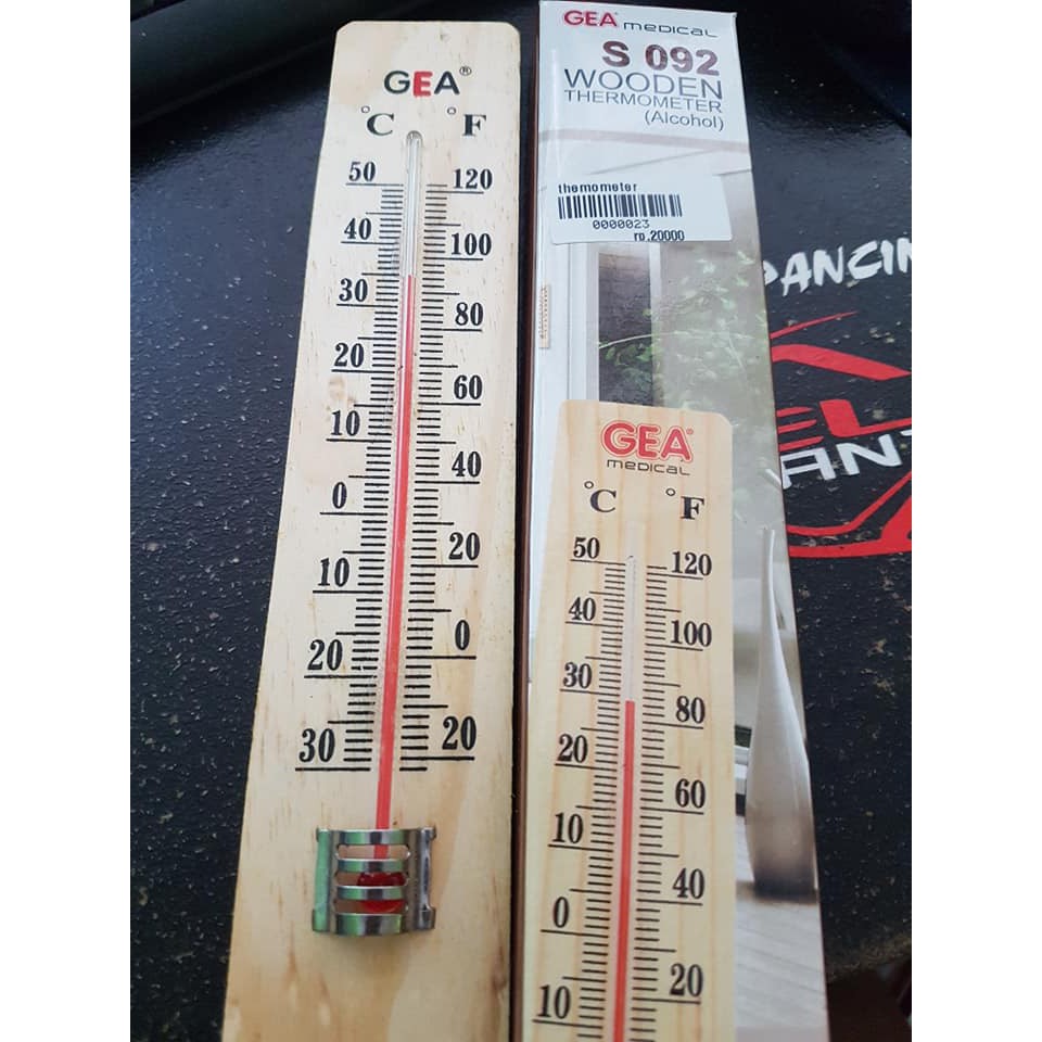 Thermometer Kayu / Thermometer Ruangan Kayu / Thermometer Dinding