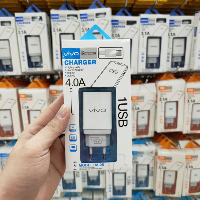 CHARGER VIVO A80 SINGLE PORT REAL 1.5A MICRO USB KUALITAS BAGUS IMPORT