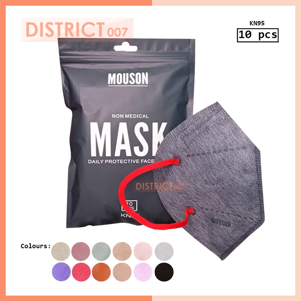 DT - Masker Mouson KN95 KF94 DUCKBILL Daily Protective Mask 10pcs Masker KN95 Earloop Tali kuping