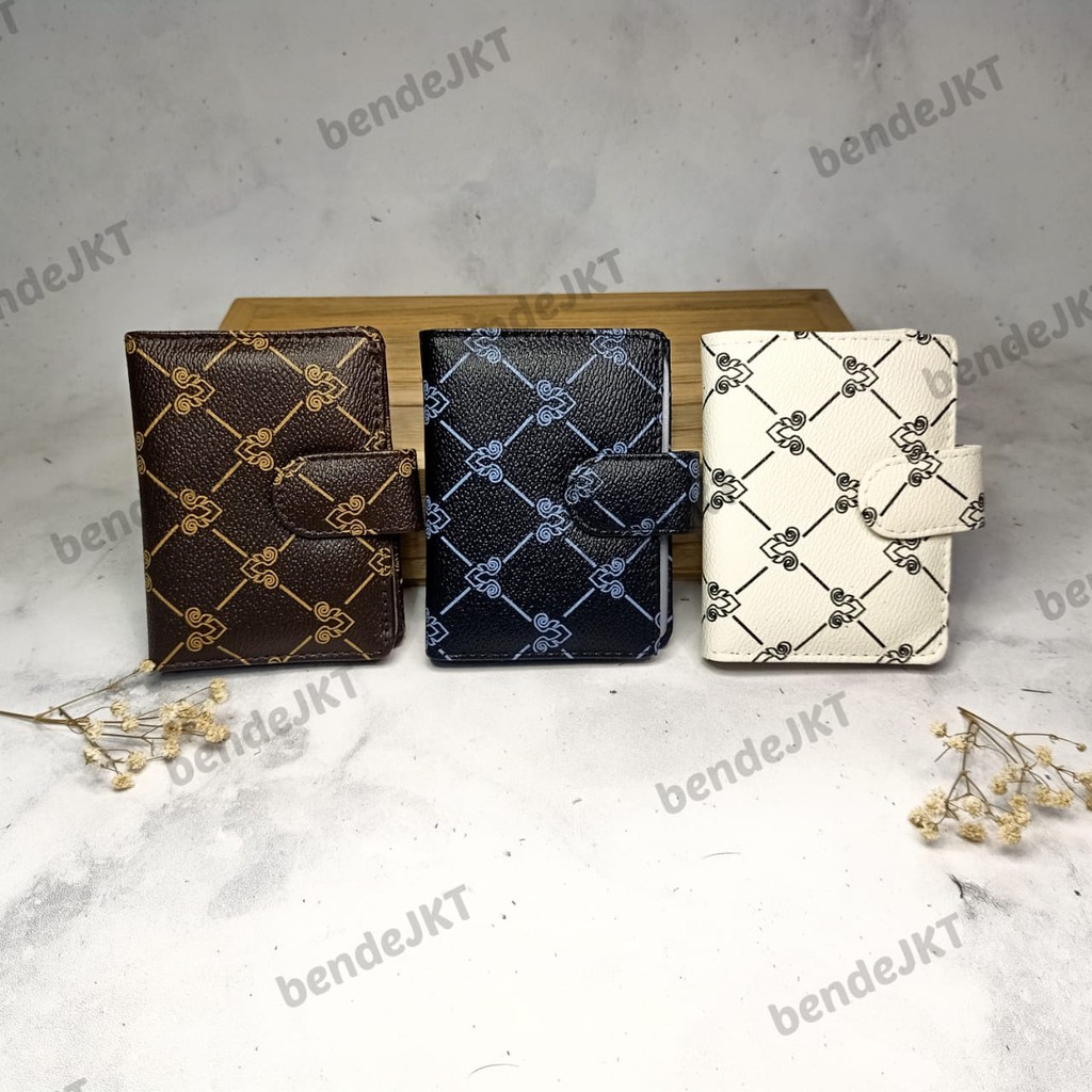 DOMPET KARTU MOTIF BATIK DAN UANG KERTAS PREMIUM WANITA  TEMPAT KARTU CARD