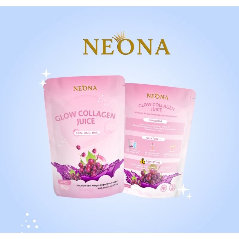 Jual Glow Collagen Juice Kolagen Beauty Drink Rasa Anggur Shopee