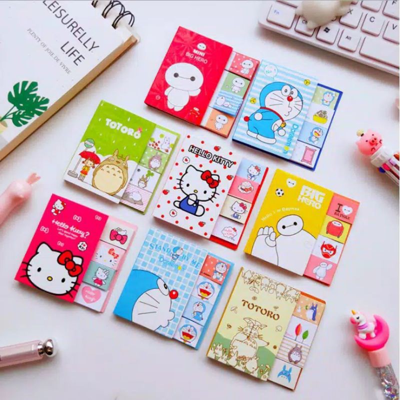 

~Myume.Store~ Sticky Notes Karakter Totoro, Big Max, Doraemon Murah Malang