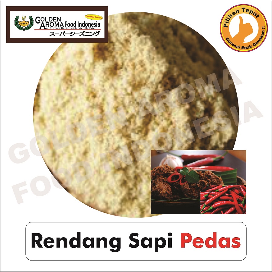 

Bumbu Tabur bubuk Serbaguna Murah Halal Rasa Rendang Sapi Pedas 100Gr seasoning powder