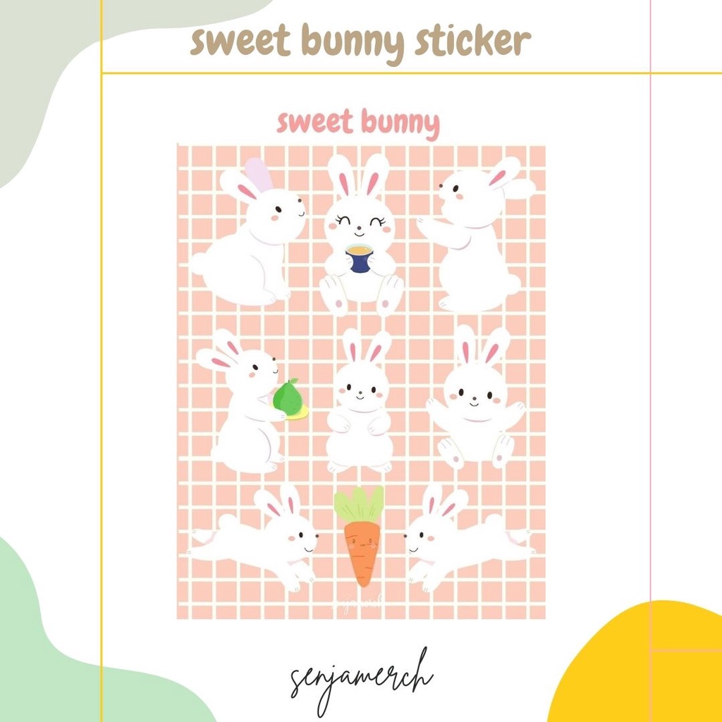 

Senjamerch - Sweet Bunny Sticker Sheet