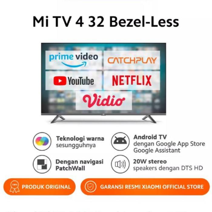 Xiaomi Mi Tv 4 32" Bezel-Less Android Smart Tv Garansi Resmi