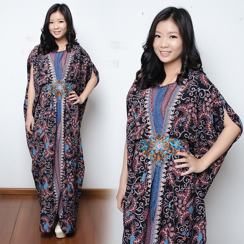 SB Collection Dress Maxi Bretta Longdress Kaftan Gamis Jumbo Batik Wanita