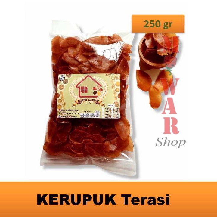 

(250 gr) KERUPUK TERASI Udang Renyah Tanpa Dijemur Langsung Goreng Kerupuk Mentah Nusantara