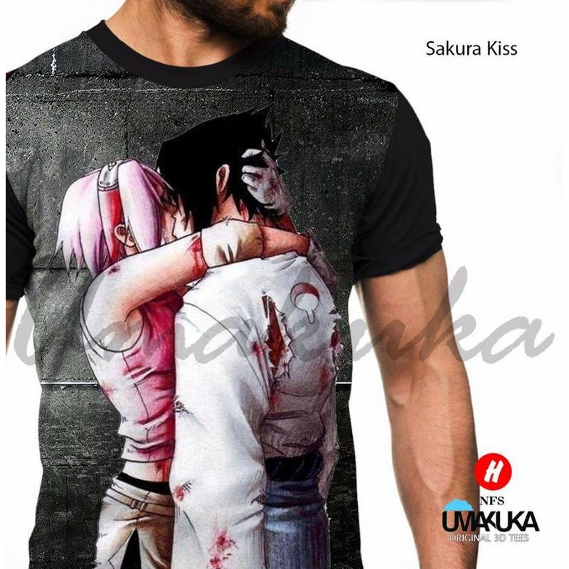 T-Shirt Anime Sakura Kiss Full Print Baju Kaos 3D Umakuka Murah Unik Keren Premium High Quality