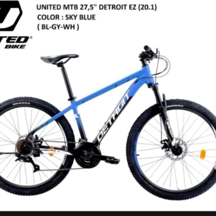 SEPEDA GUNUNG MTB 27,5 UNITED DETROIT EZ ALLOY - GRAB/GOJEK INSTAN
