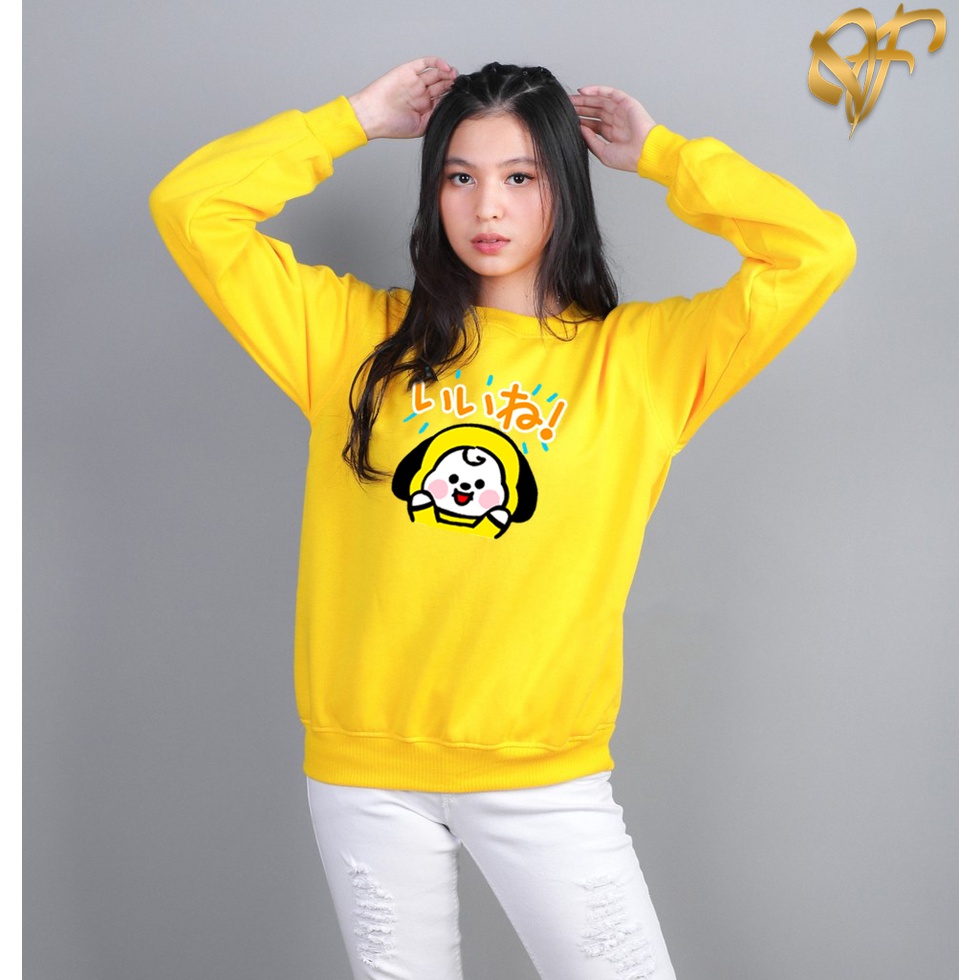 🅳🅵 Sweater BT21 Korean New Karakter style | Sweter BTS Wanita &amp; Pria Terbaru | Dhea Fashion