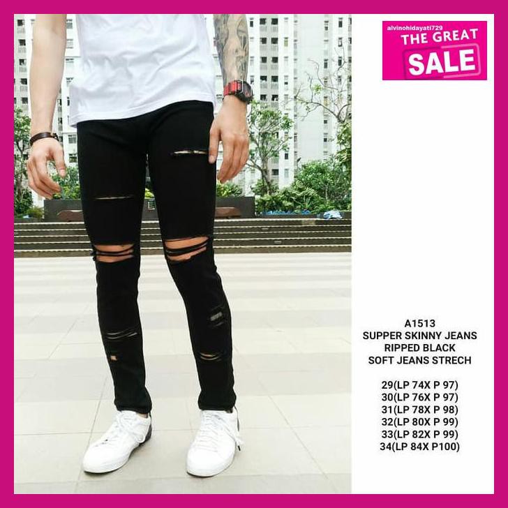 98Y8Yi8- Ripped Jeans/Skinny Jeans /Jeans Premium /Celana Jeans Pria Premium R5Et5E-