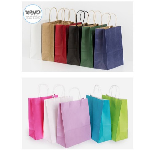 

PAPER BAG WARNA Kantong Karton Polos, Kantong Kotak Souvenir KAYO