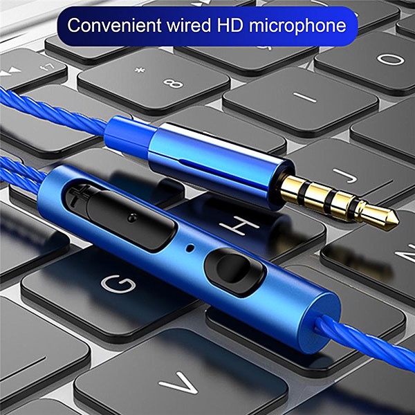 (COD) Metal Headset Gaming with Microphone Wired Earphone 9D Bass Original Waterproof Headphones Hifi Sport Music Surround Stereo Henset