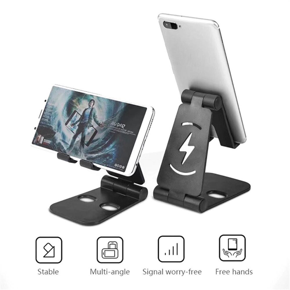 Populer Tablet Stand Adjustable Double Foldable Phone Stand Desktop Stand Holder