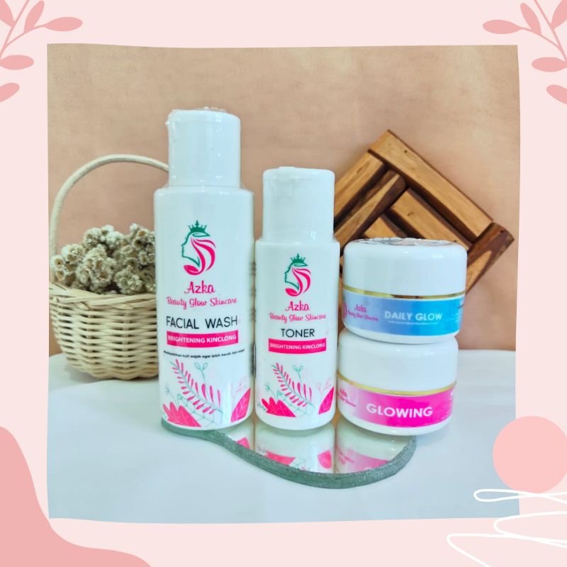 (COD)PAKET AZKA BEAUTY GLOW SKINCARE