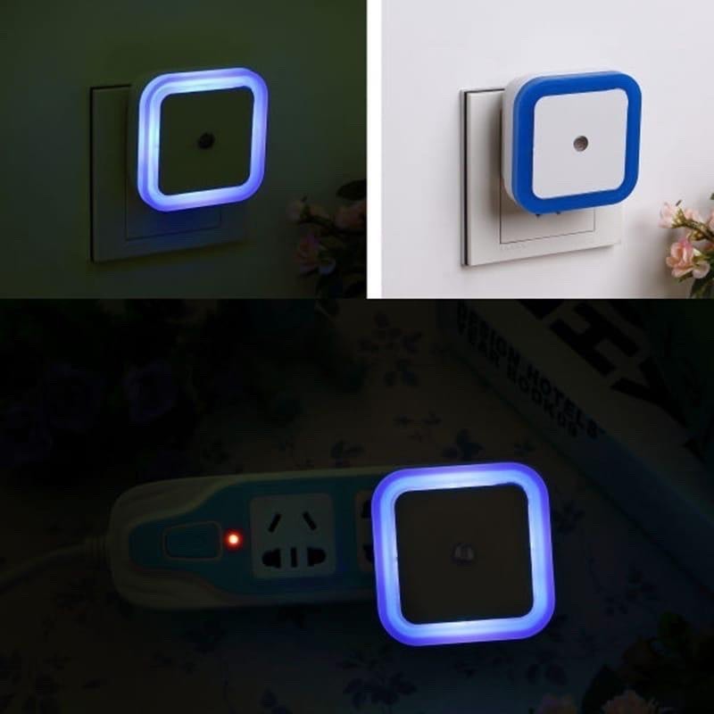 Lampu Tidur Led Persegi With Sensor Cahaya Dekorasi Ruangan