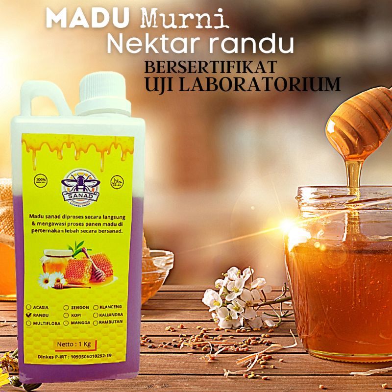 

Madu Randu Asli Murni 1kg Raw Honey Madu Hutan Liar Kesehatan Madu Randu Kemasan 500gram