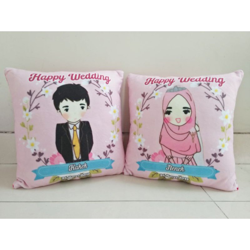 Bantal Couple Desain (Dua Bantal)