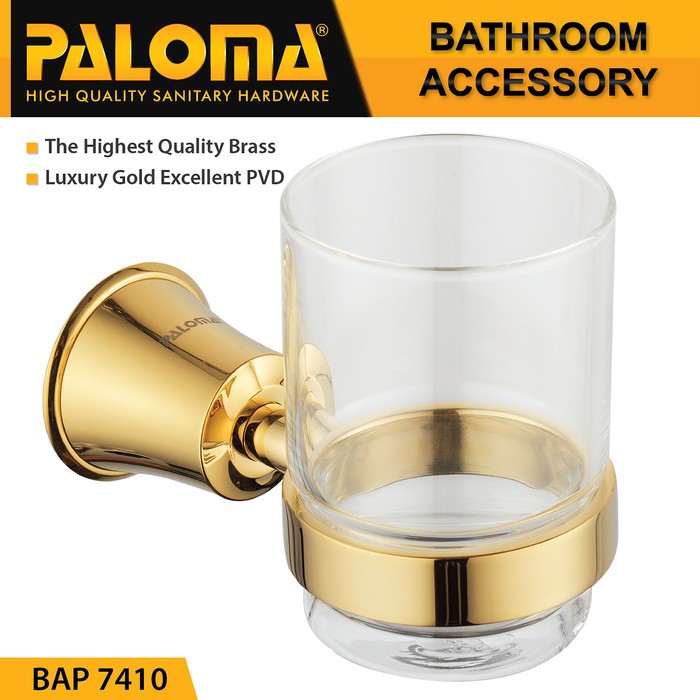 PALOMA BAP 7410 Tempat Gelas Sikat Gigi Kumur Rak Tumbler Holder Mandi