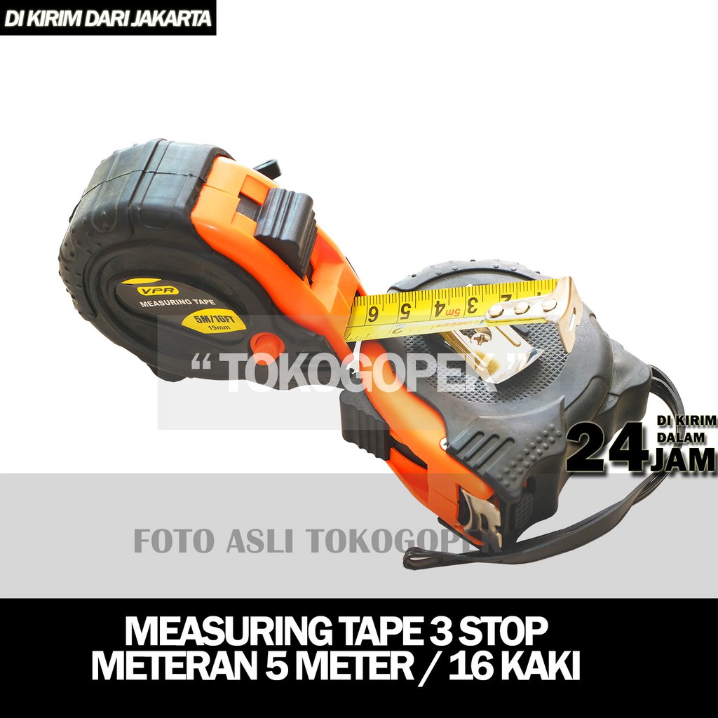 5M MEASURING TAPE - METERAN KARET 5 METER