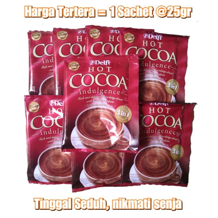 

Delfi Hot Cocoa Indulgence / Serbuk minuman Coklat kemasan 25gr