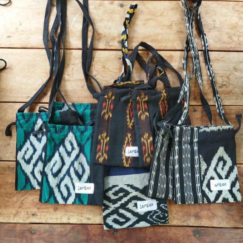 TAS MINI LOMBOK TAS POUCH TENUN TAS LOMBOK TAS SADE