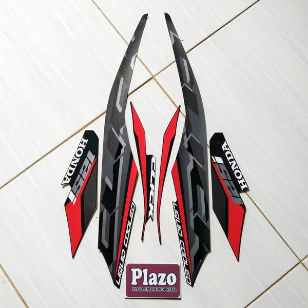 Striping Stiker Honda Vario Click 125i 2021 Hitam