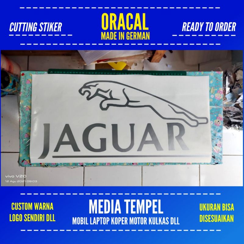 STIKER MOBIL JAGUAR CUTTING ORACAL MADE IN GERMAN MURAH KEREN DLL