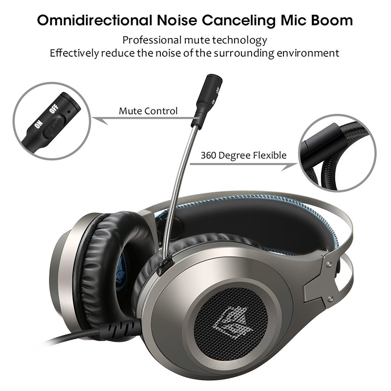 Nubwo N2 Headset Gaming 7.1 Surround Stereo Noise Canceling Dengan Mic