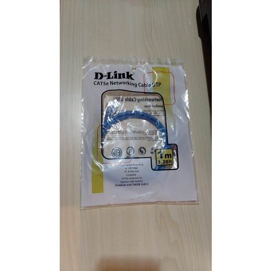 D-LINK Kabel Lan Cat5e Networking Kabel UTP 1 Meter