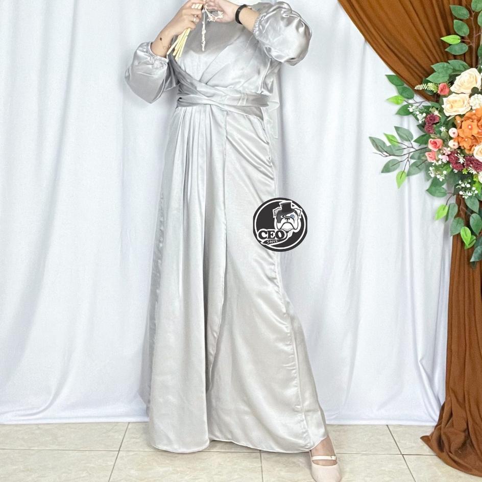 Gamila Dress Satin // Dress Bridesmaid Satin  // Dress Gamis Pesta ン