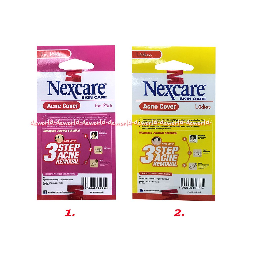 Nexcare Skin Care Acne Cover Fun Pack Pink Kuning Alat Menutup Jerawat Plester Nex Care Funpack 3M Nexcare