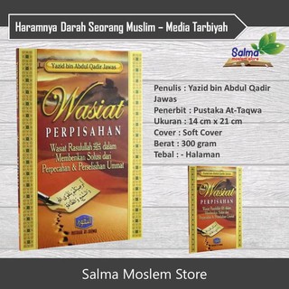 Jual Original Buku Wasiat Perpisahan - Pustaka At-Taqwa | Shopee Indonesia