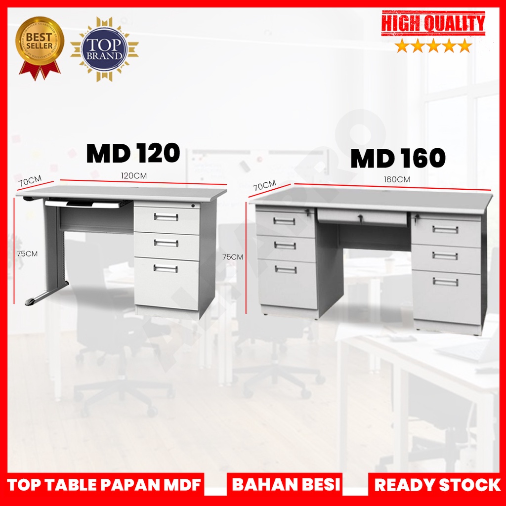 Meja Kantor Besi Meja Tulis Besi