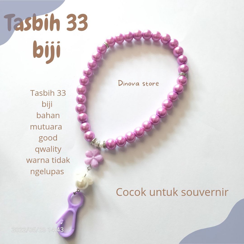 TASBIH 33 BIJI/tasbih 33 butir/tasbih mutiara/souvenir/souvenir umroh haji