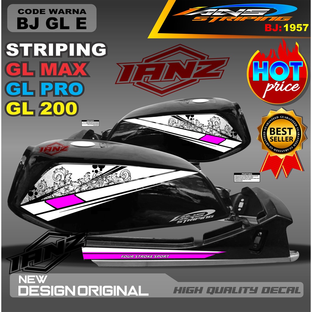 STIKER STRIPING GL MAX / STRIPING MOTOR / STIKER MOTOR GL / STRIKER NEW TECH GL MAX / STRIPING GL NEW TECH / STIKER CUSTOM GL MAX GL PRO