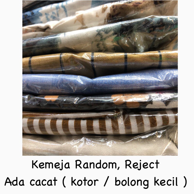 Dinzlie kemeja reject random motif