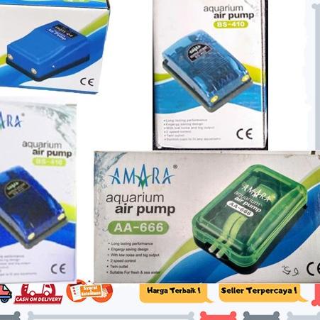 ☎ PAKET LENGKAP AMARA AERATOR 2 Lubang Airator Amara Aquarium hydroponik hidroponik Oksigen ❅