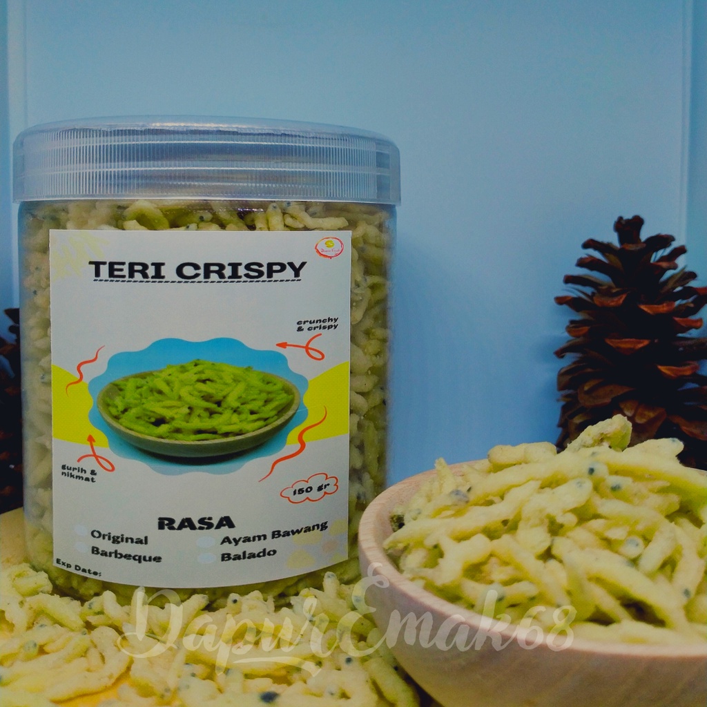 

TERI CRISPY KUALITAS SUPER NON MSG TERI NASI CRISPY CEMILAN SEHAT
