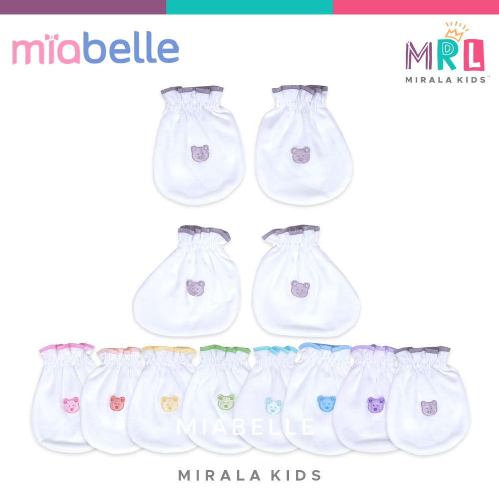 Miabelle STK Bayi  - Sarung Tangan dan Kaos Kaki Bayi White Series