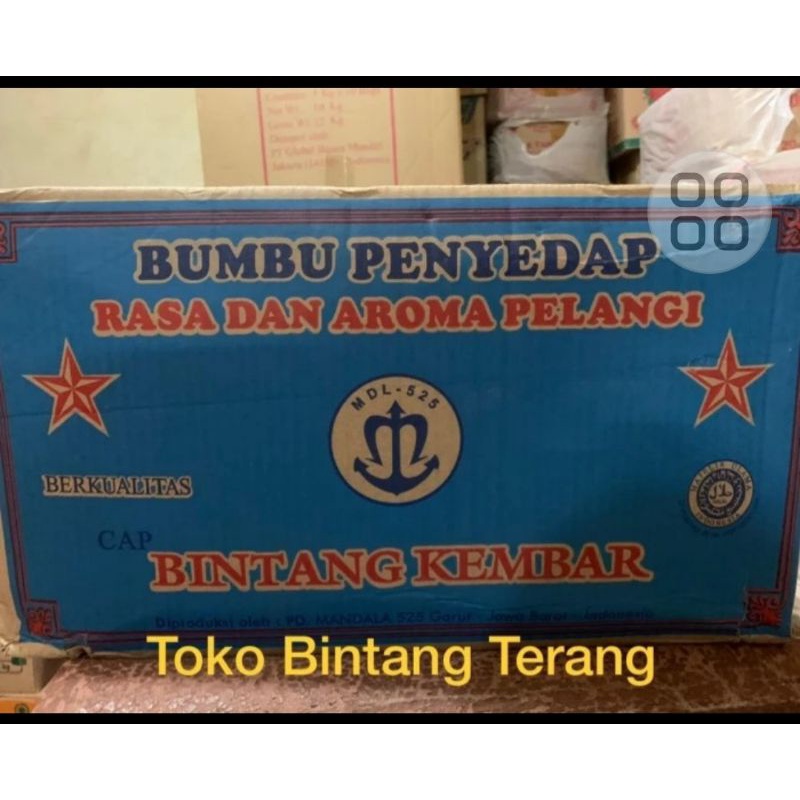 

Bumbu Penyedap Atom cap Bintang Kembar 1 dus rasa Ayam Bawang isi 60 pcs x 250 gr / Bumbu MDL per Karton dusan