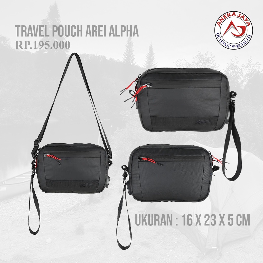 TAS SELEMPANG ALPHA AREI TRAVEL POUCH