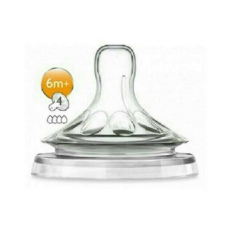 Nipple Natural Avent, Dot Teat Natural Philips Avent 1 2 3 4 hole isi 2