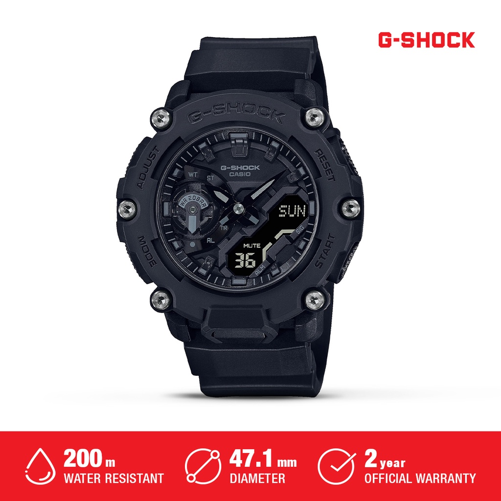 Casio G-Shock Jam Tangan Pria Analog Digital Original GA-2200BB-1ADR