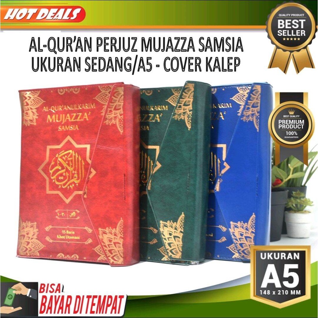 Al Quran Per Juz 30 Juz Samsia Cover Kalep dan Box Ukuran A4 (Besar) dan A5 (Sedang) Mushaf 1 Juz 20