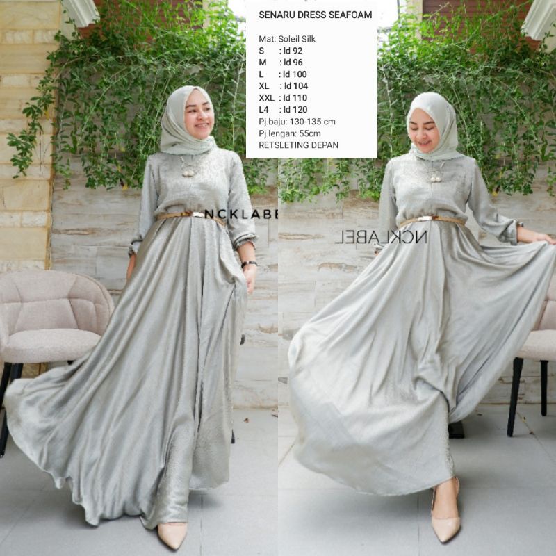 SENARU DRESS NCK LABEL NEW ARRIVAL FREE SABUK